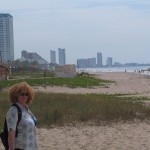 The beach and some of the hotels