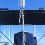Bimini complete canvas steel and solar panels